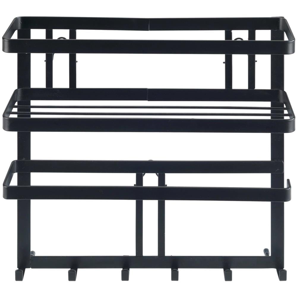 Mensola Da Cucina Multifunzione Gala Con Portasciugamani E Ganci, Nero, Wenko - Foto 7