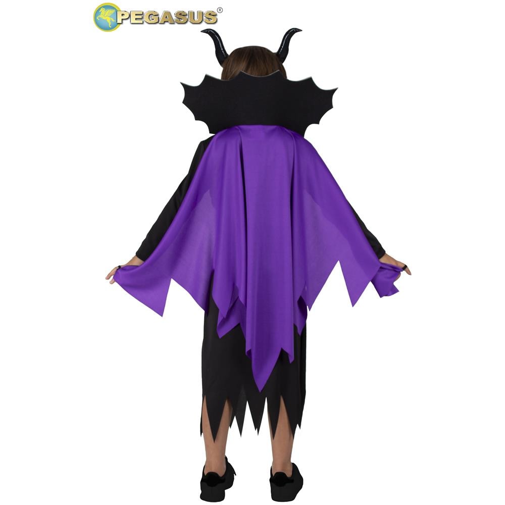 Costume Di Carnevale / halloween Pegasus Strega Delle Fiabe Di Bambina Tg 7/8 Anni - Foto 3