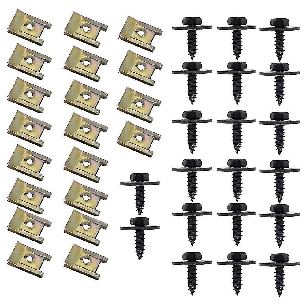 Kit Di 170 Viti A U E Clip Per Auto: Assortimento Per Fissaggio Pannelli, Paraurti E Rivestimenti Interni