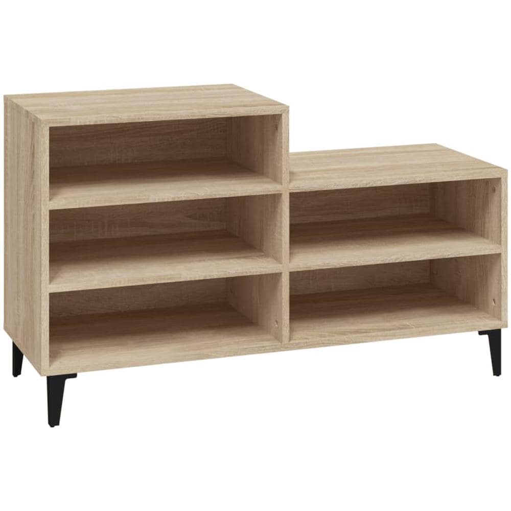 Scarpiera Rovere Sonoma 102x36x60 Cm In Legno Multistrato - Foto 1