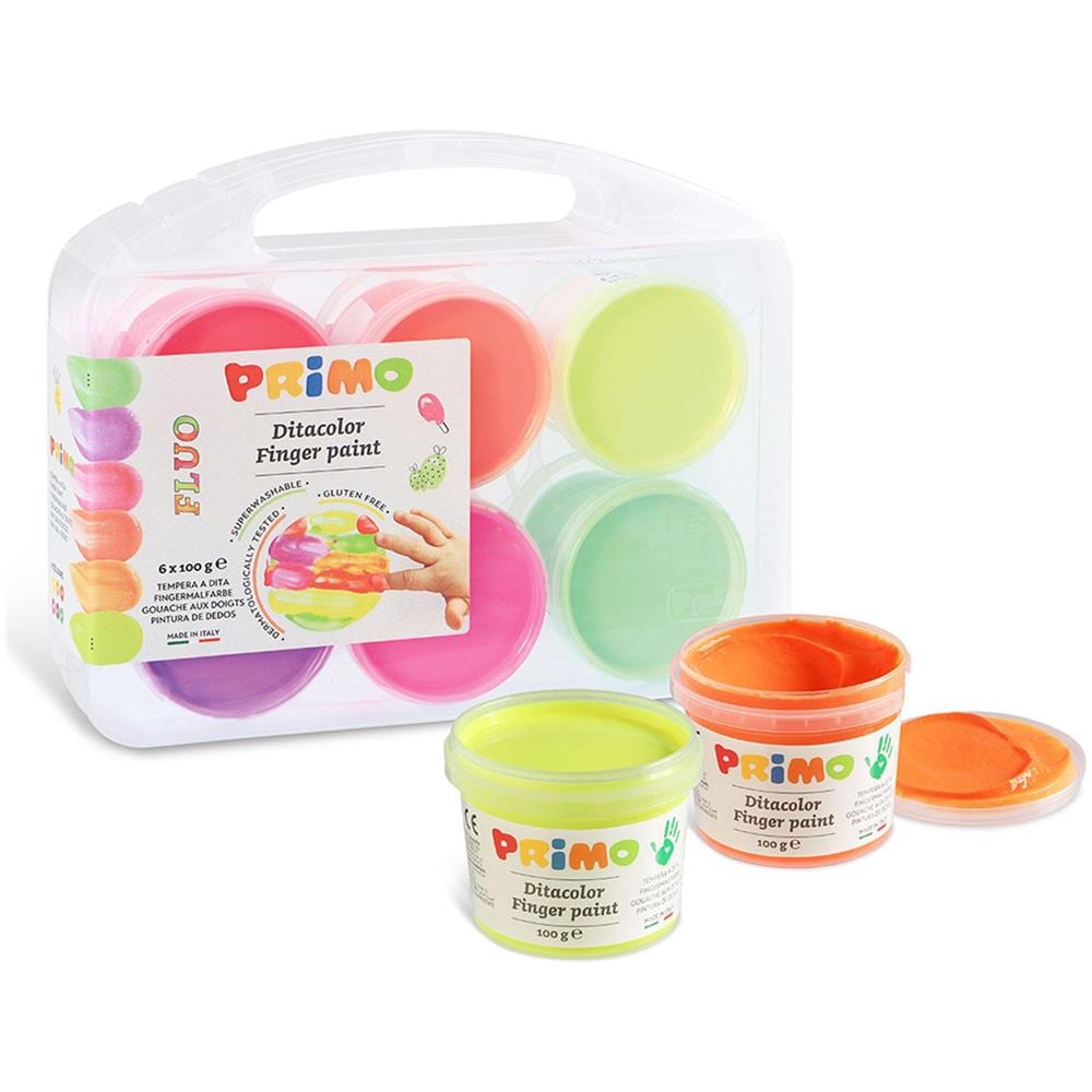 Pittura A Dita 6 Colori Fluorescenti - Foto 1
