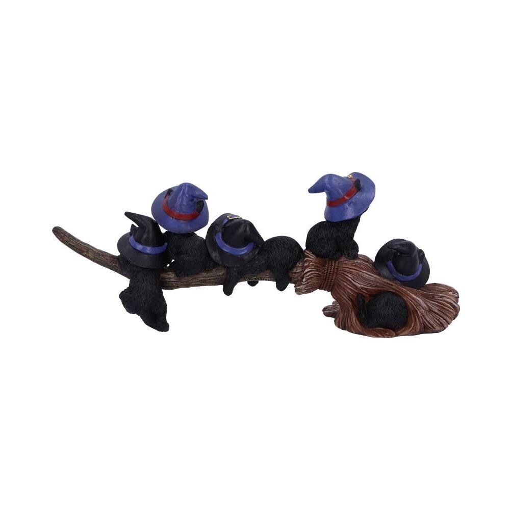 Purrfect Broomstick - Figura Del Gatto Nero Della Strega Con Manico Di Scopa 27.5cm - Foto 2