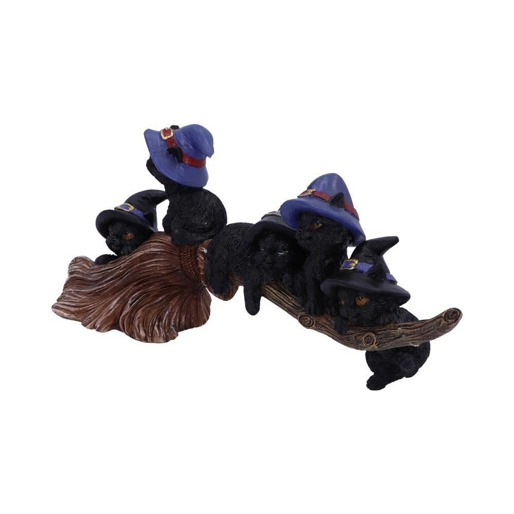 Purrfect Broomstick - Figura Del Gatto Nero Della Strega Con Manico Di Scopa 27.5cm - Foto 7