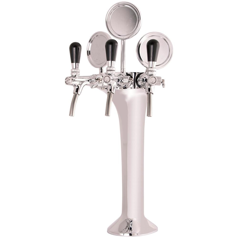 Colonna Birra, Cromata A 3 Vie, Elegante (prezzo Del Pacchetto) - Foto 1