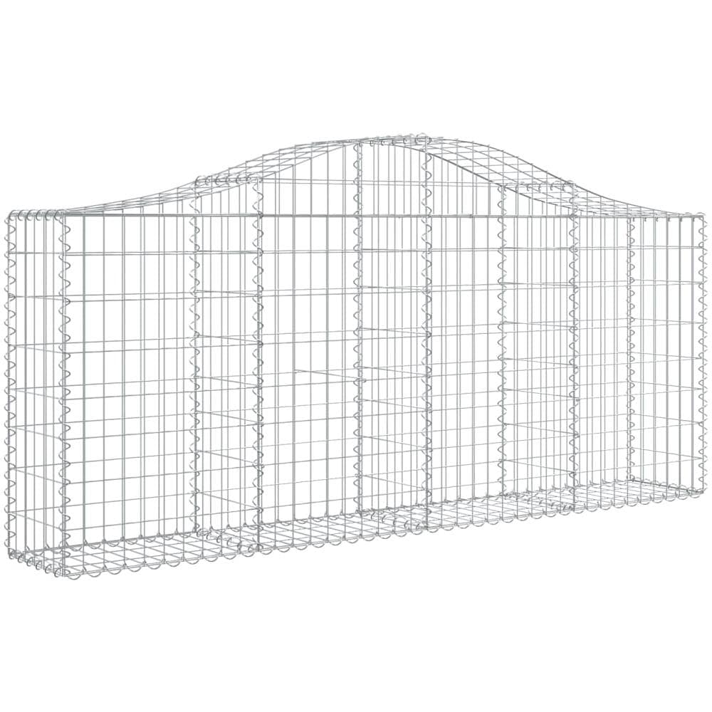 Cesti Gabbioni Ad Arco 12 Pz 200x30x80/100 Cm Ferro Zincato - Foto 3