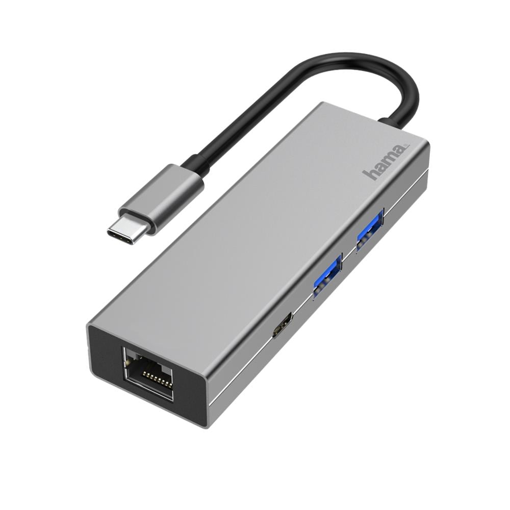 HUB USB Type C 3.1 / porta LAN + 2 porte USB A + 1 porta USB Type C, Power Delivery - Foto 1
