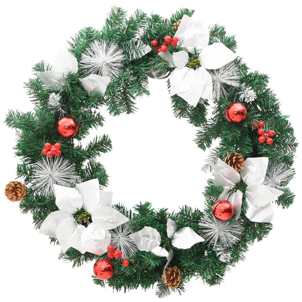 Ghirlanda Natalizia Con Luci Led Verde 60 Cm Pvc - Foto 3