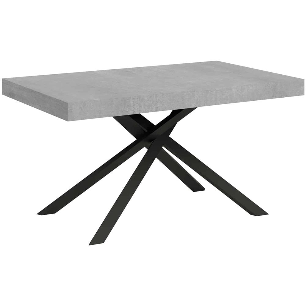Tavolo allungabile 90x140/244 cm Karida cemento gambe antracite - Foto 1