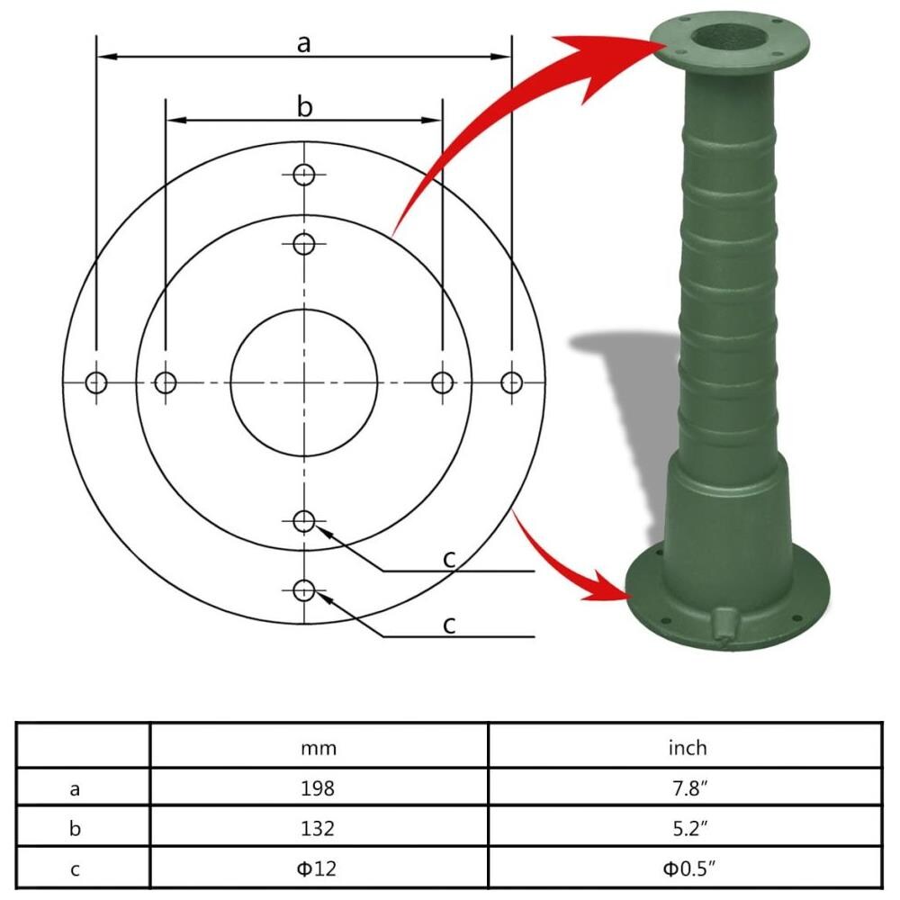 Supporto Per Pompa D'acqua In Ghisa - Foto 8