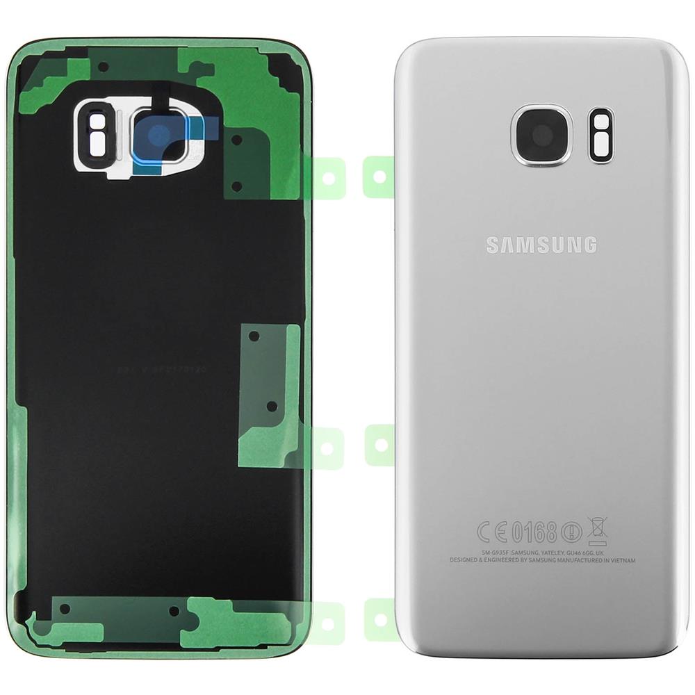 Battery Cover, Back Cover Glass, Silver - Foto 1