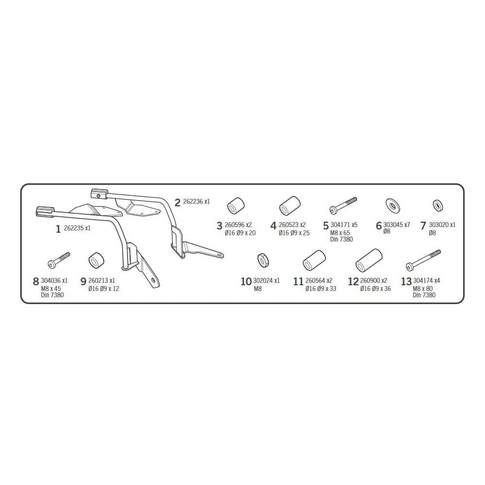 Attacchi 3p System Bmw G310r / gs Attrezzatura 2017-2018 - Foto 2