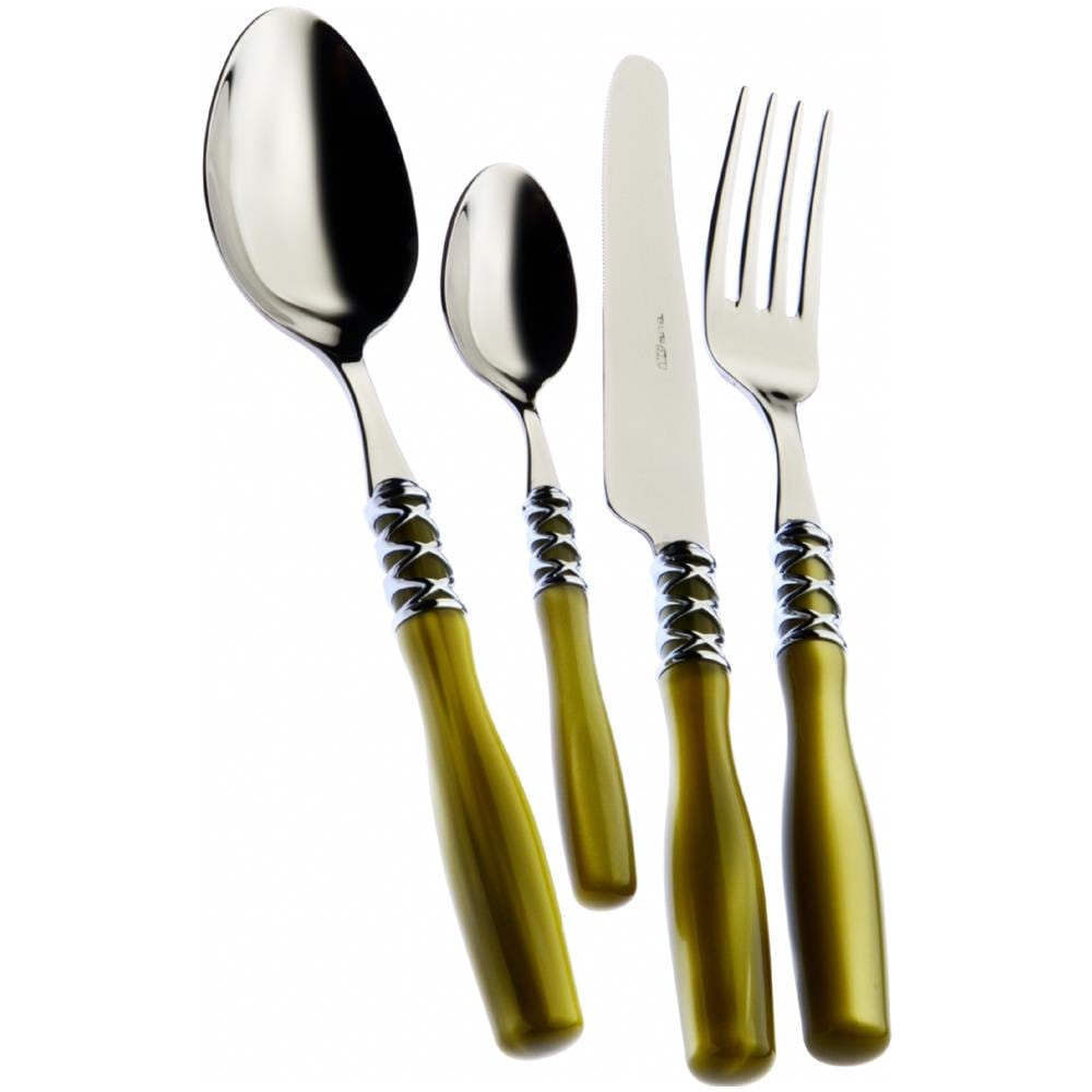 Servizio Posate 24 Pz. ""arianna"" Verde Certosa - Foto 1