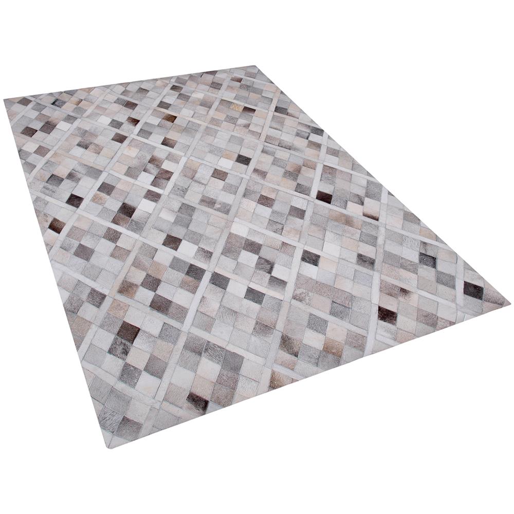 Tappeto In Pelle Multicolore 160 X 230 Cm Hirka - Foto 1