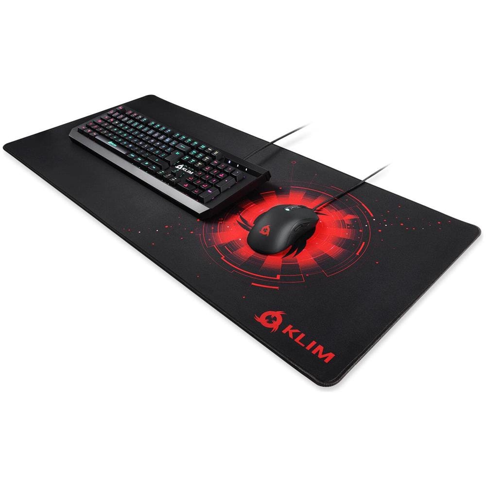 Mousepad Xl - Superficie Estesa - Tappetino Per Mouse Extra Large Da Gaming - Base In Gomma Antiscivolo - Superficie Testurizzata Ad Alta Precisione - 900 X 400 X 4 Mm - Rosso - Foto 2