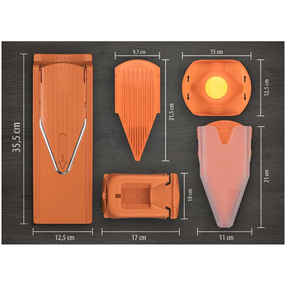 V3 V-affettatrice professionale per arance, affettatrice per cetrioli affettatrice di verdure affettatrice di verdure affettatrice di patatine fritte | arancione - Foto 2