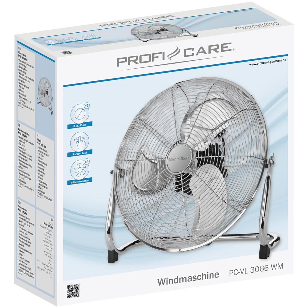 Vl 3066wm Ventilatore Da Pavimento, Silenzioso, Ø 45cm, 3 Velocità, Corpo Metallico 100w - Foto 8