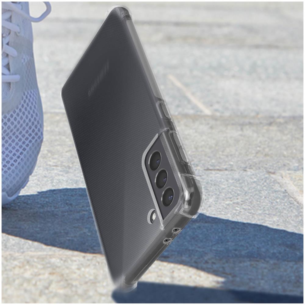 Cover Samsung Galaxy S21 Morbida Angoli Rinforzati Trasparente - Foto 2