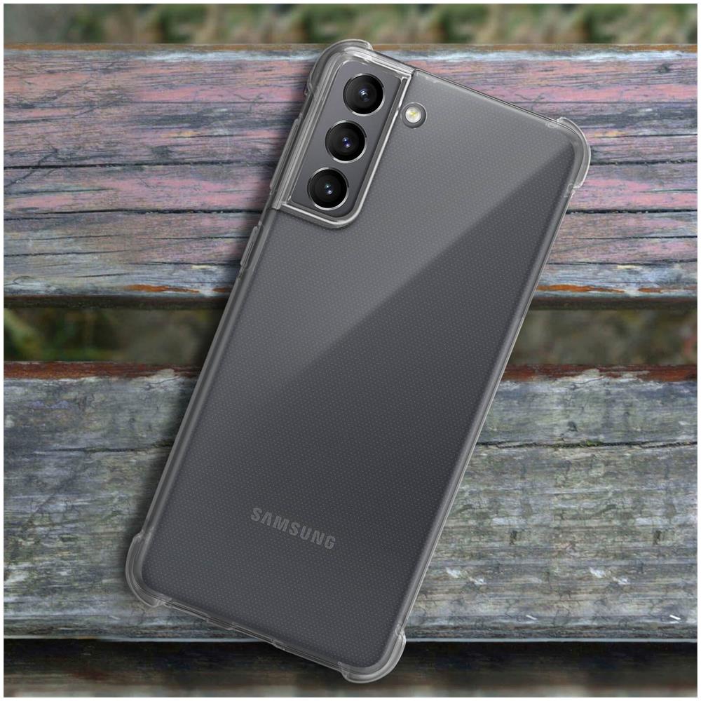 Cover Samsung Galaxy S21 Morbida Angoli Rinforzati Trasparente - Foto 5