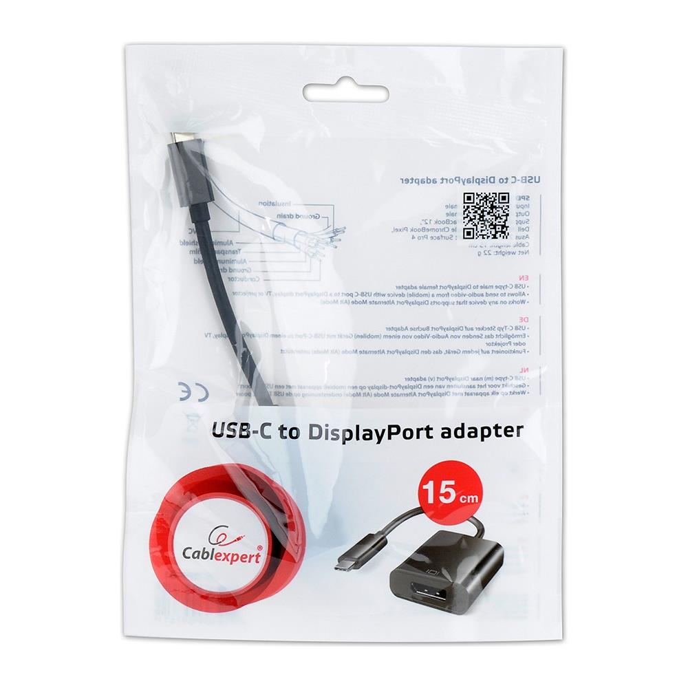 A-CM-DPF-01 USB Type-C 3.1 DisplayPort Nero cavo di interfaccia e adattatore - Foto 2