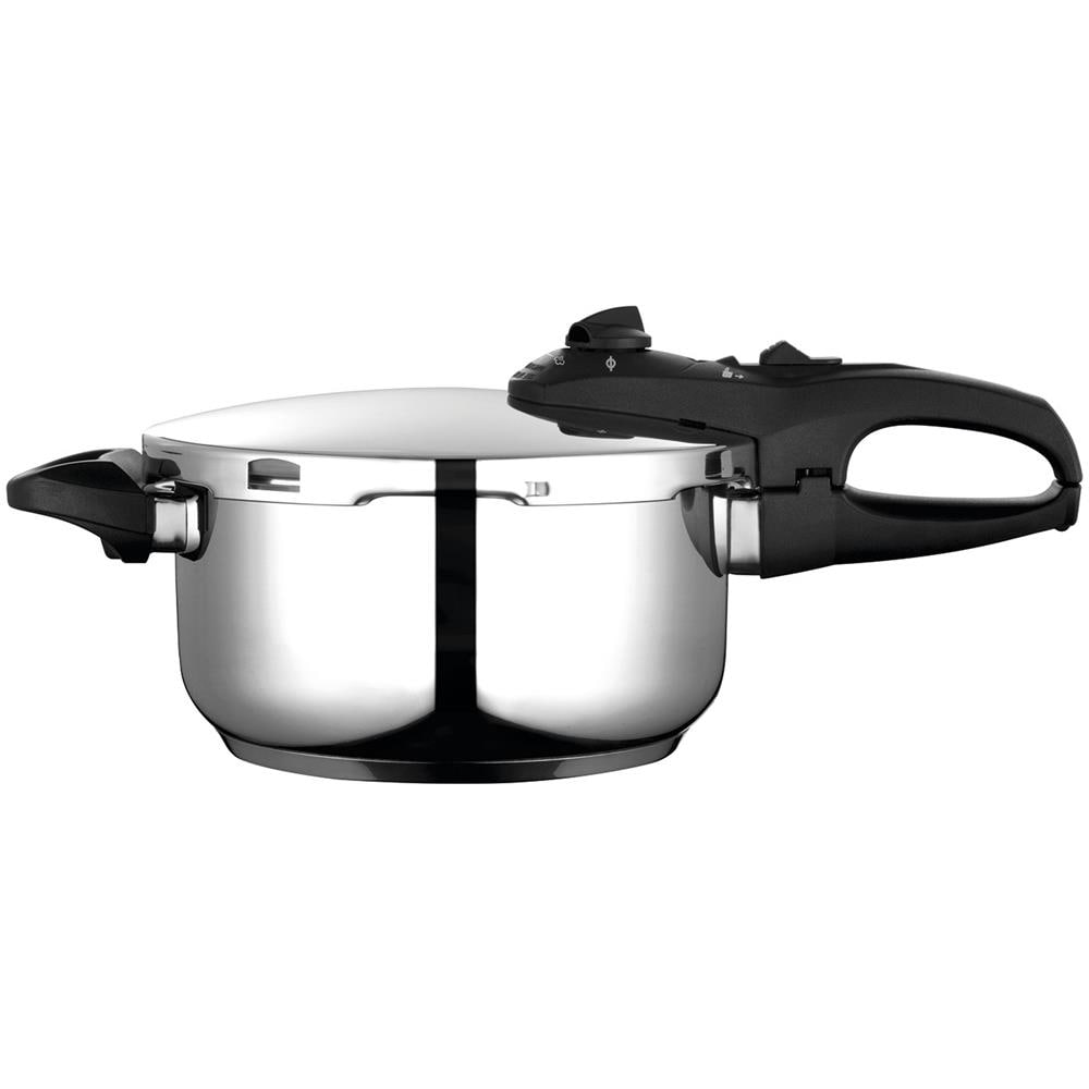 Duo 4 Pentola A Pressione 4 L, Induzione, Acciaio Inox. 18/10, 2 Livelli Pressione Argento - Foto 1