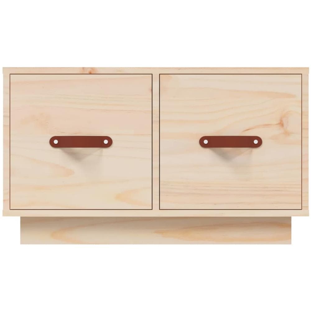 Tavolino Da Salotto 60x53x35 Cm In Legno Massello Di Pino - Foto 3