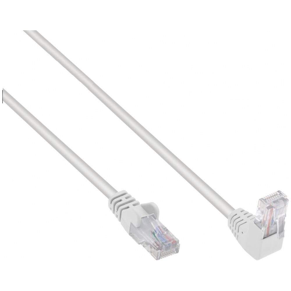 Cavo Di Rete Patch Connettore Angolato 90 Cca Cat. 5e Utp 3m Bianco - Foto 2
