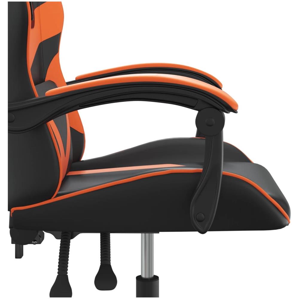 Sedia Da Gaming Nero E Arancione In Similpelle - Foto 12