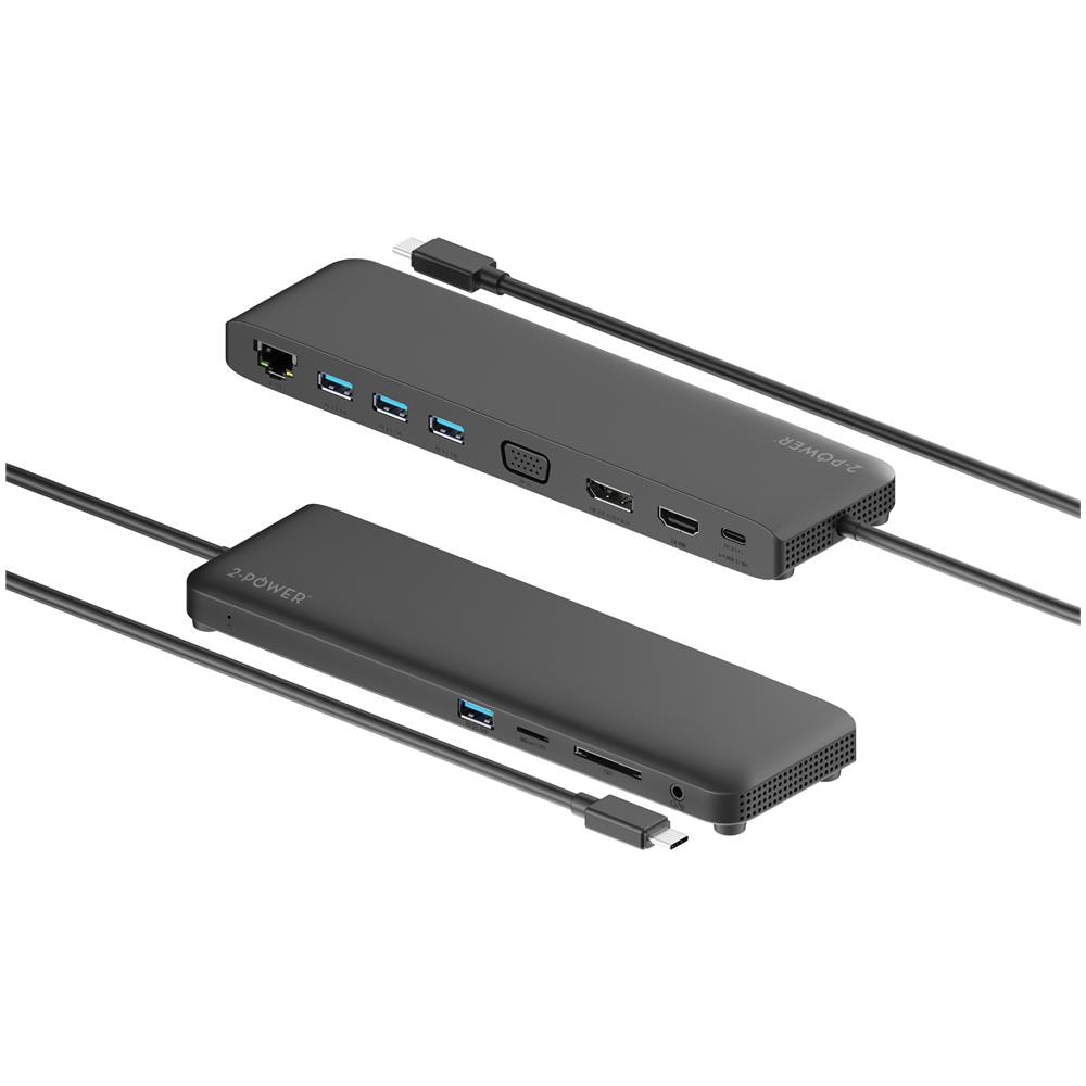 2 Power Mini Docking Station DOC0118A Usb-C Colore Nero - Foto 1