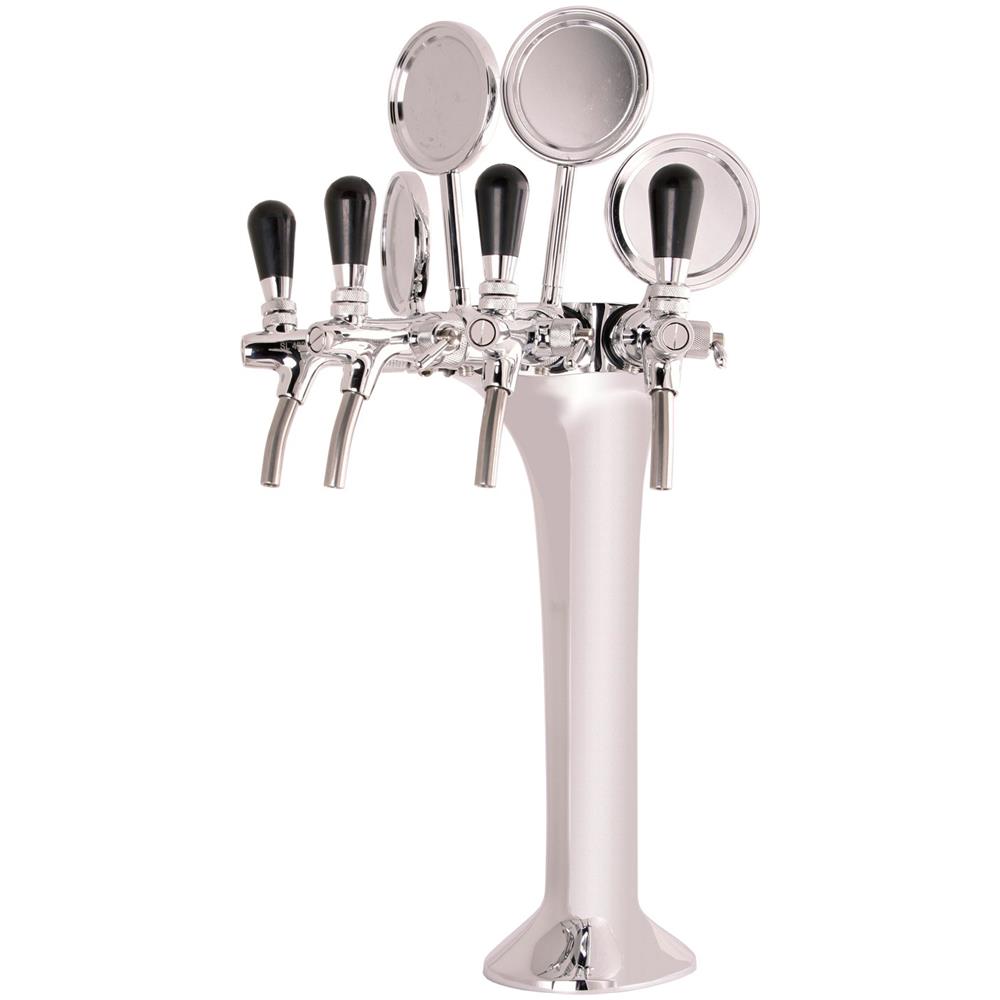 Colonna Birra Cromata A 4 Corsie, Elegant (prezzo Del Pacchetto) - Foto 1