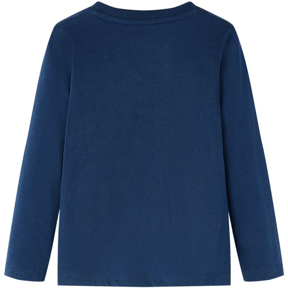 Maglietta Per Bambini A Maniche Lunghe Con Stampa Jeep Blu Marino 116 - Foto 2