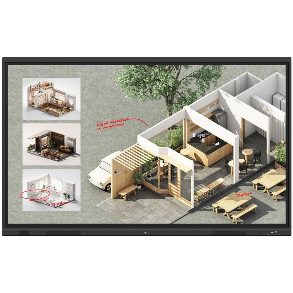 CreateBoard Standard Lavagna Interattiva 165,1 cm (65") 3840 x 2160 Pixel Touch Screen Nero - Foto 1