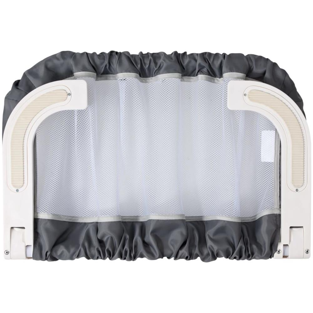 Barriera Portatile Per Letto In Metallo Grigio 24835510 - Foto 7