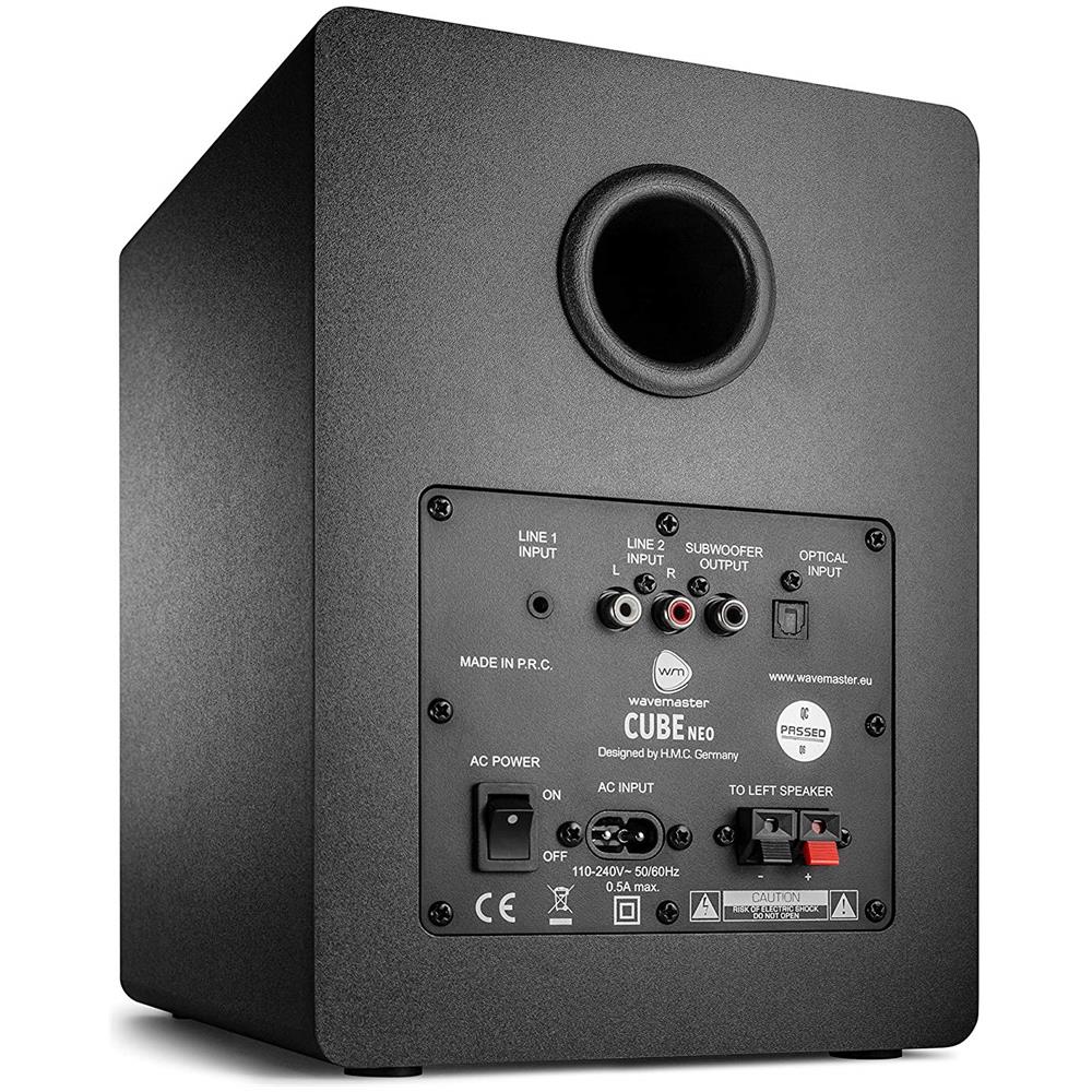 Sistema di Altoparlanti da Scaffale Cube Neo 2.0 (50 W) con Streaming Bluetooth, Connessione Digitale e Telecomando a Infrarossi Per Tv / tablet / smartphone Color Nero - Foto 2