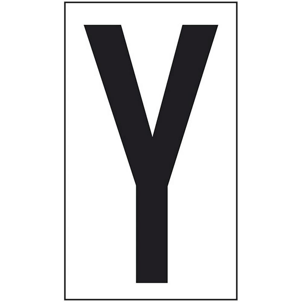 Adesivo Lettera Y Abitazioni Uffici Luoghi Pubblici 10cmx5,6cm - Foto 2