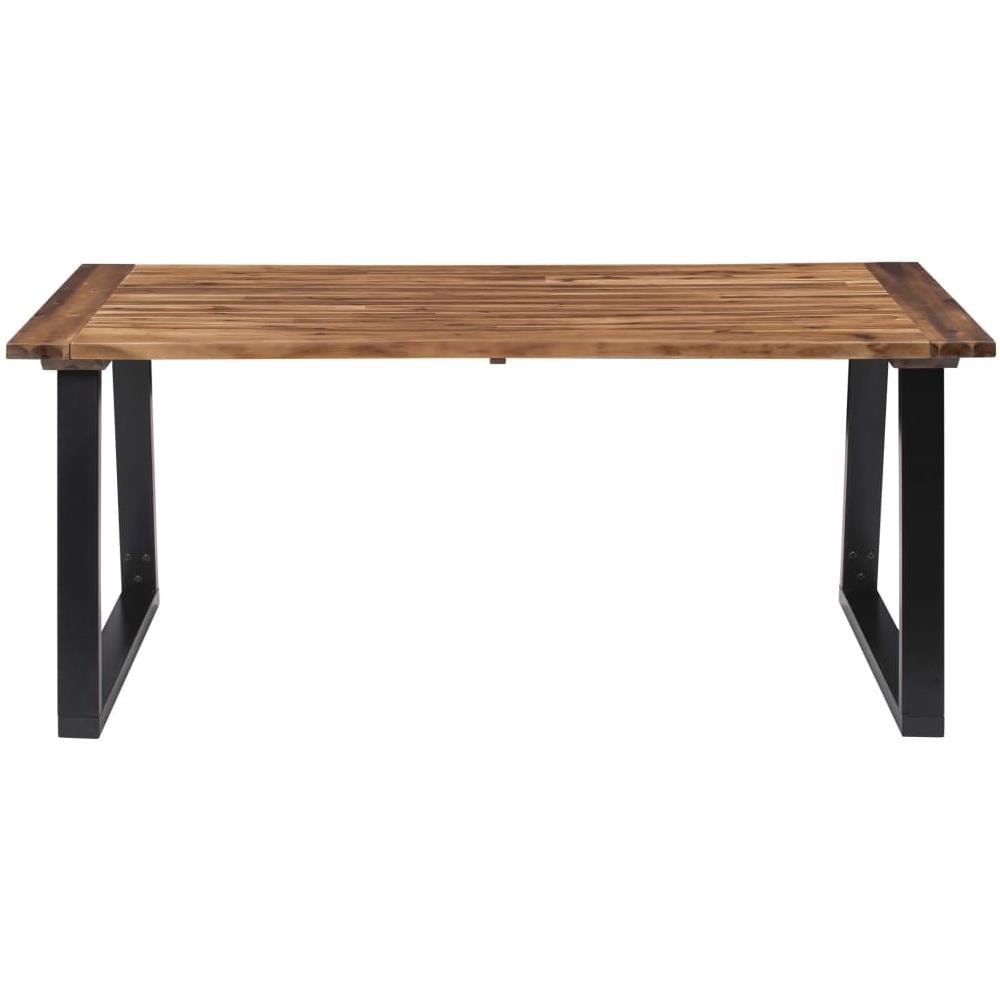 Tavolo Da Pranzo In Legno Massello Di Acacia 180x90 Cm - Foto 2