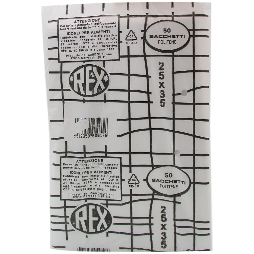 Rex Sacchetti Polietilene 25x35 50 Pz - Foto 1