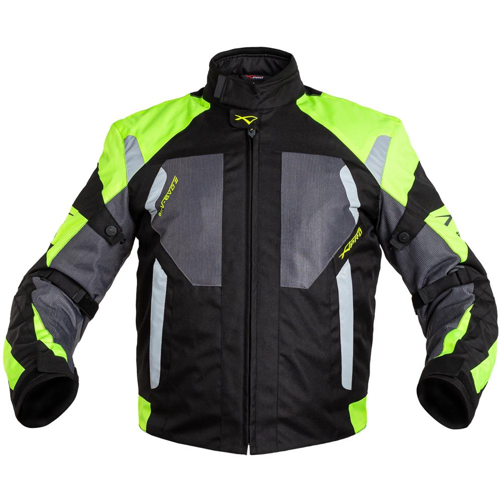 Giacca Tessuto Moto Estiva Cordura Traforata Mesh Rete Protezioni Ce Fluo Xl - Foto 2