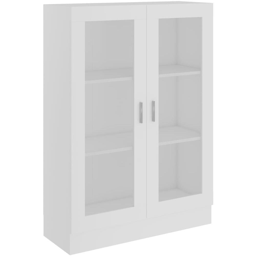 Armadietto con Vetrina Bianco 82,5x30,5x115cm Legno Multistrato - Foto 2