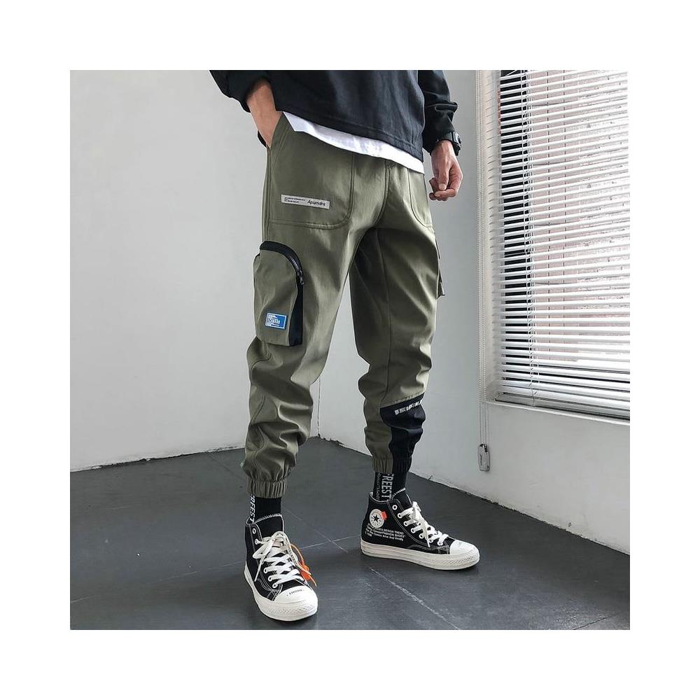 SLOWMOOSE - Streetwear Hip Hop Joggers Uomo Pantaloni Stile Coreano [  grigio Scuro / Cinese Taglia Xl] - ePRICE
