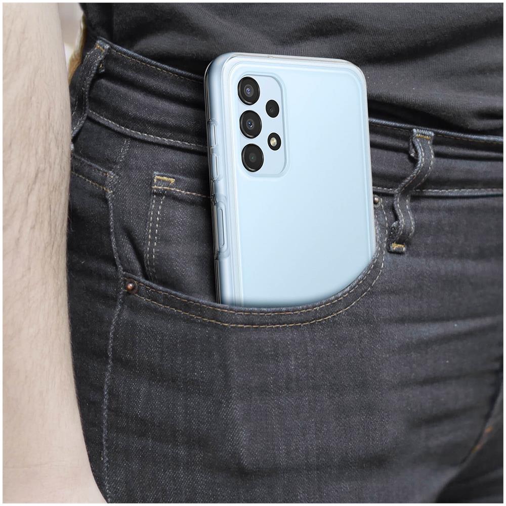 Cover Soft Clear Samsung Ef-qa135ttegww Per Galaxy A13 Sm-a135f Trasparente - Foto 9