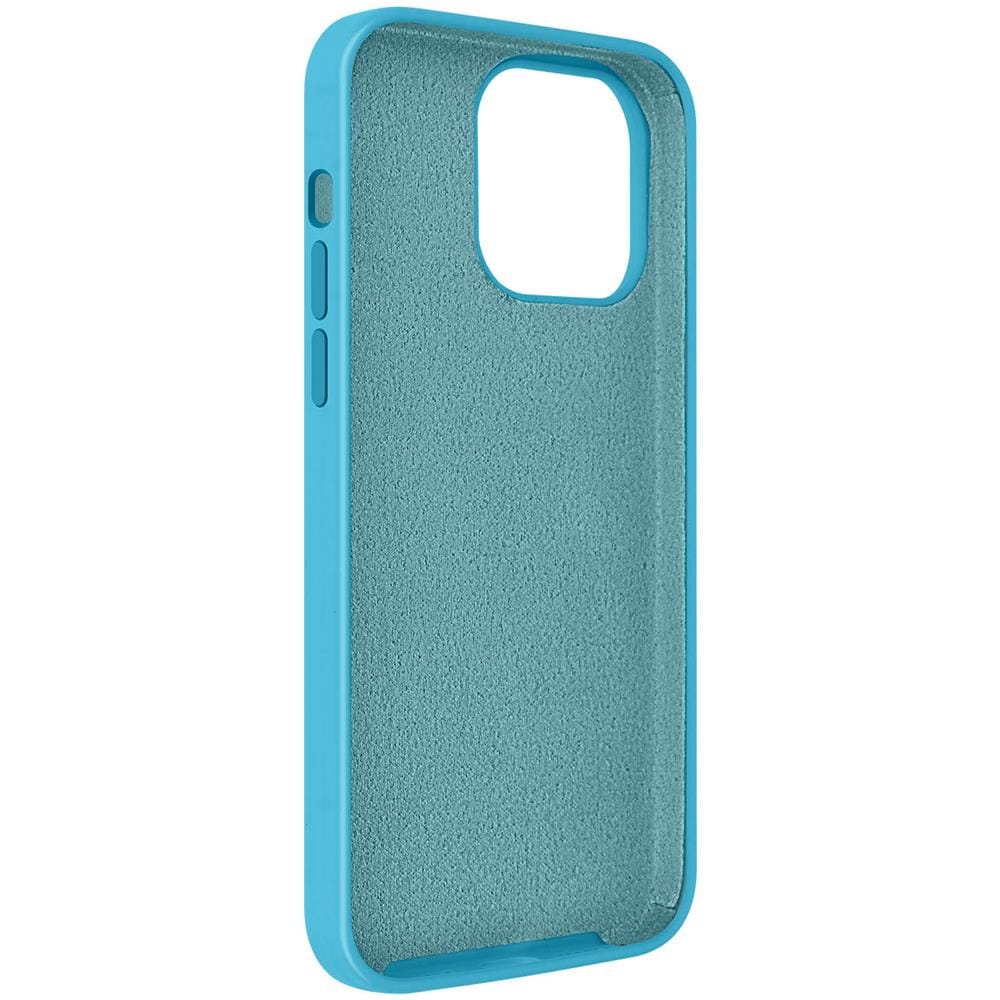 Cover Per Iphone 14 Pro Max Ibrida Semirigida Sottile Leggera Celeste - Foto 2