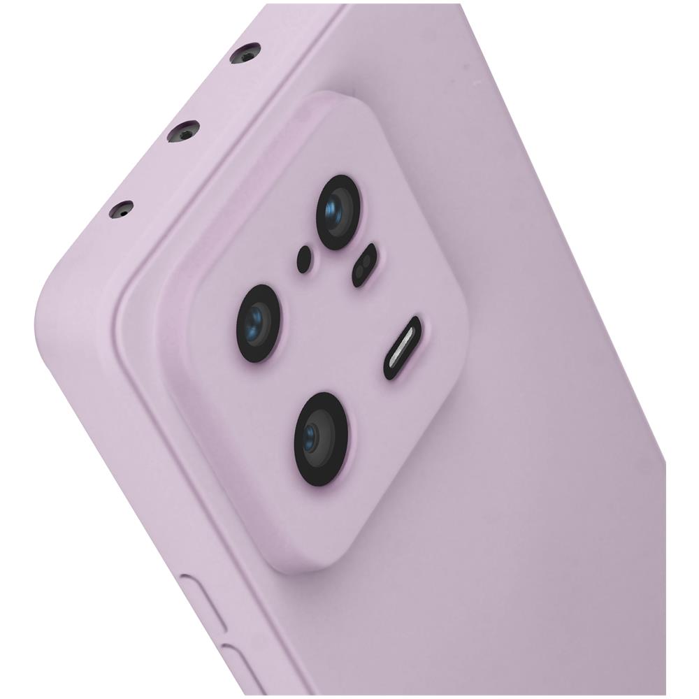 Cover Per Xiaomi 13 Pro Silicone Opaco Interno In Microfibra Lilla - Foto 5