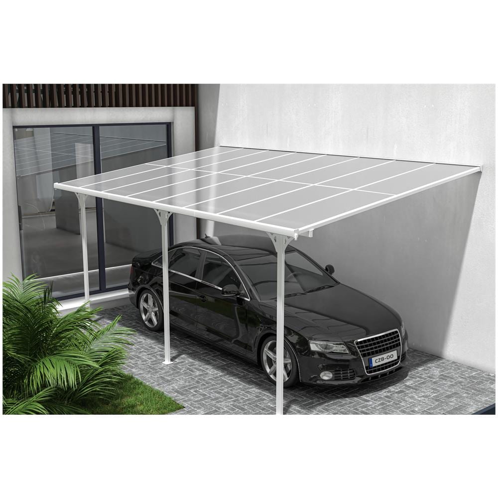 Tettoia Per Terrazza, Auto Addossata Kleo 500l300 Alluminio Bianco - Foto 1