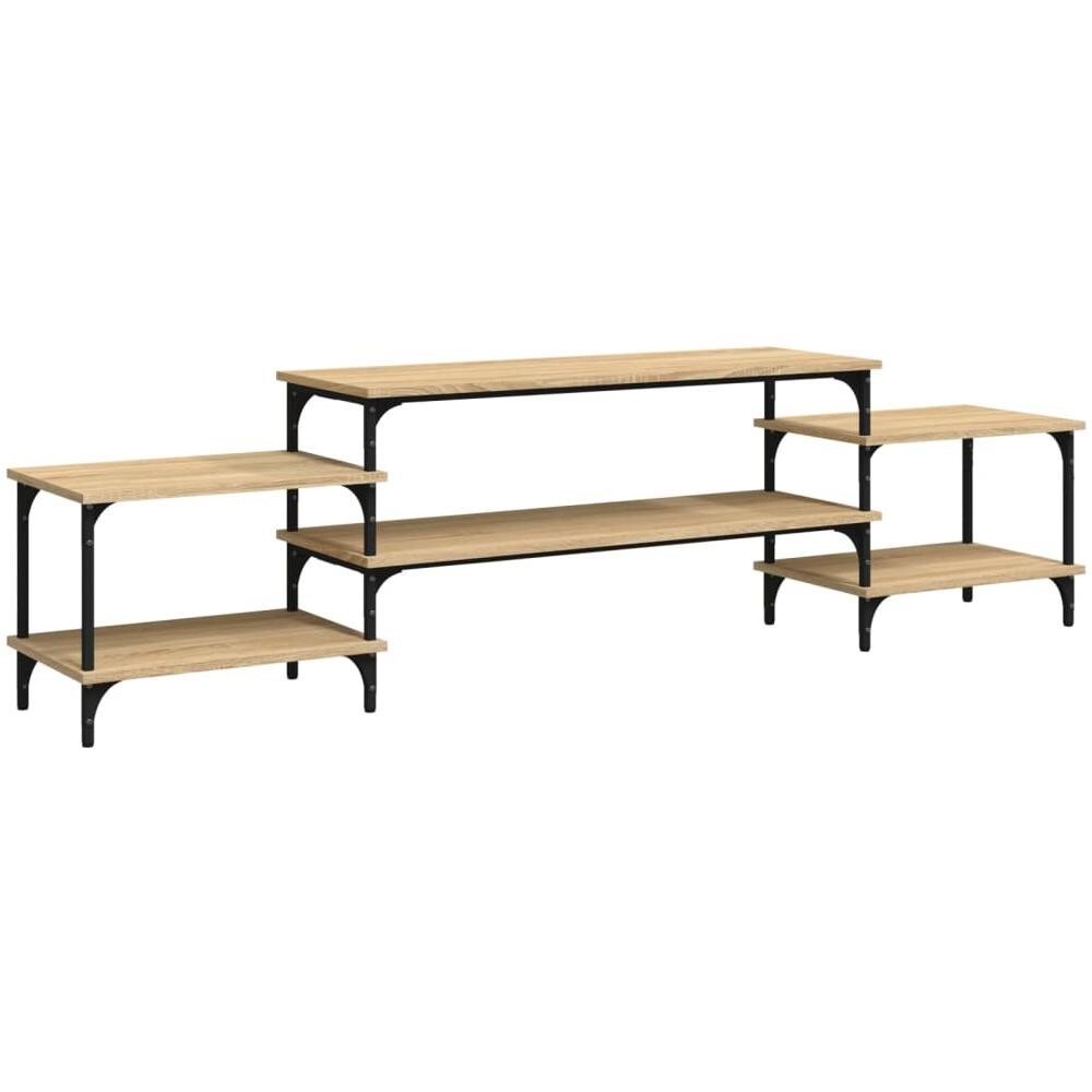 Mobile Porta Tv Rovere Sonoma 197x35x52 Cm In Legno Multistrato - Foto 2