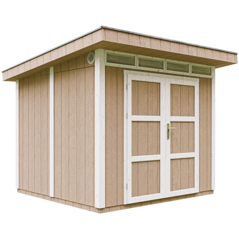 Casetta da giardino con pannelli in legno Lp Smartside 5,9 m² con pavimento e piastrelle bituminose - L161 x 294 x 239 cm - M903a - Terra Marrone - Foto 1