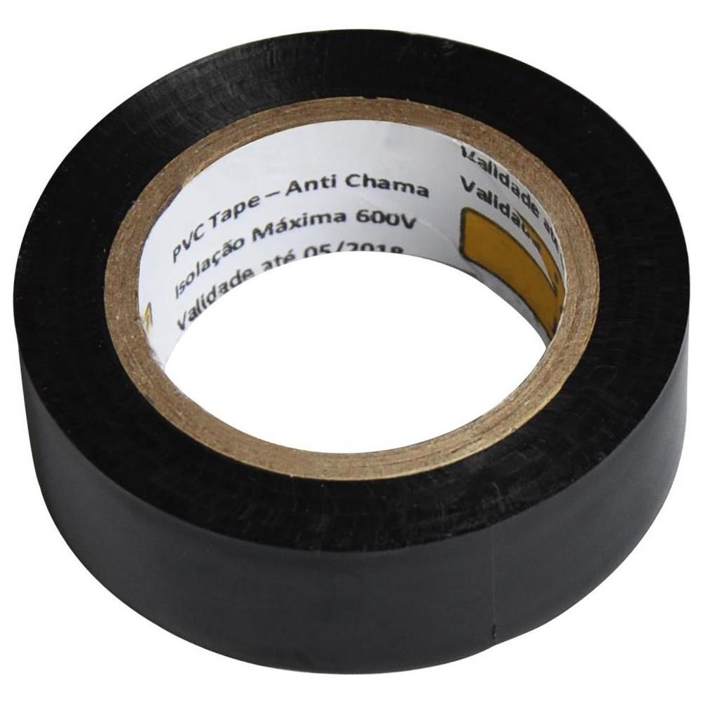 Nastro adesivo isolante PVC elettricista nero 10m - 10pz - Foto 1