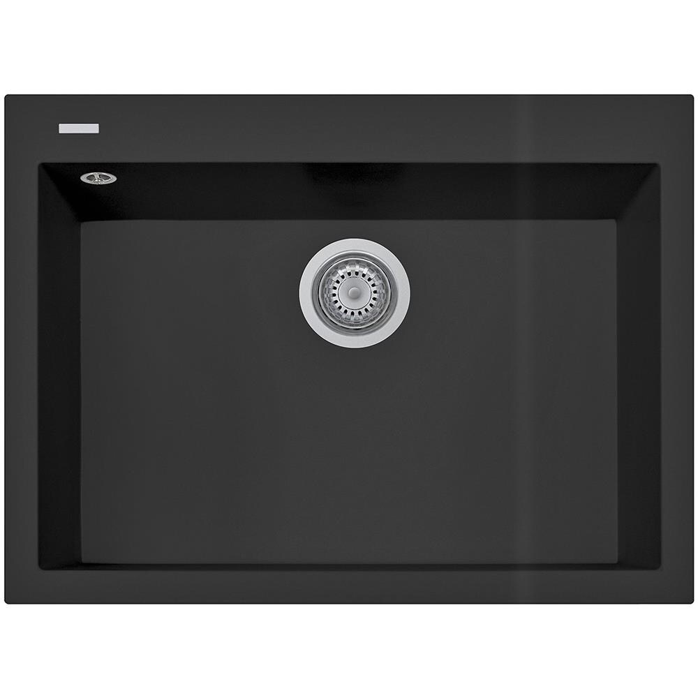Lavello a una vasca 69 x 50 cm Colore Nero /Matt - Foto 1