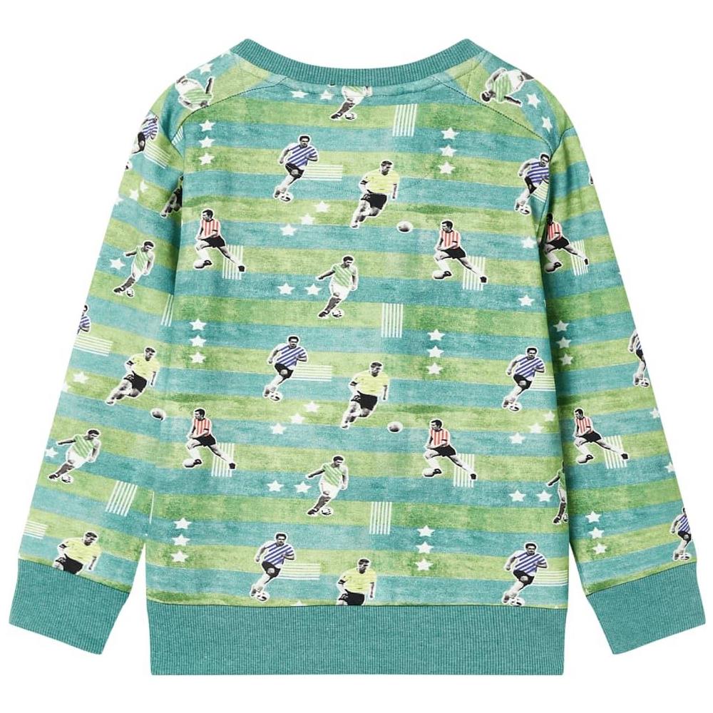 Felpa da Bambino Verde Chiaro Mélange 128 - Foto 2