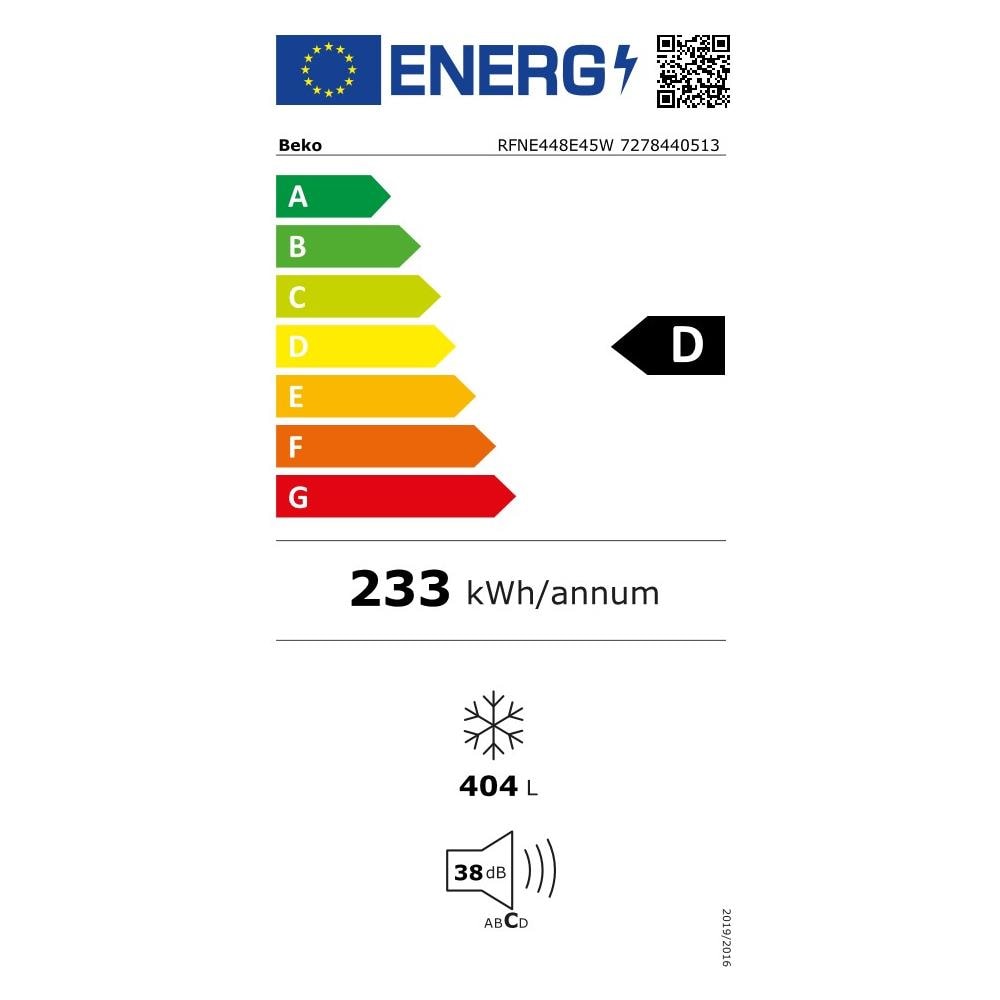 RFNE448E45W Congelatore verticale Libera installazione 404 L Bianco - Foto 2