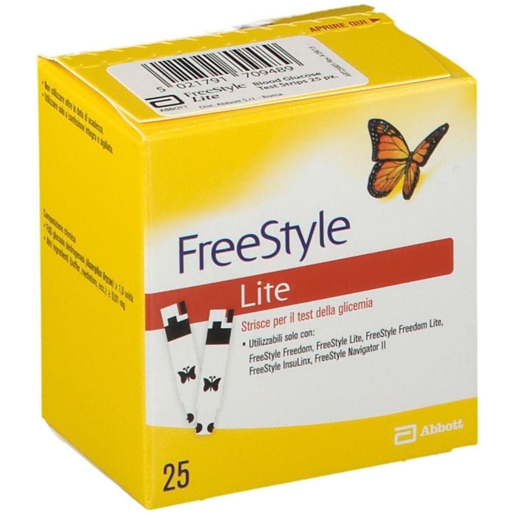 Strisce Misurazione Glicemia Freestyle Lite 25 Pezzi - Foto 1